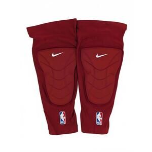 Nike NBA Knee Pads Red Padded Compression Sleeves Mens L XL Pair